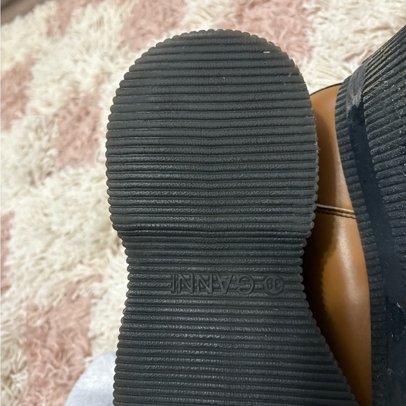 Ganni Creepers Chelsea Tan Ankle Boots in Tiger’s Eye 👁️ 🐅 - Picture 12 of 12